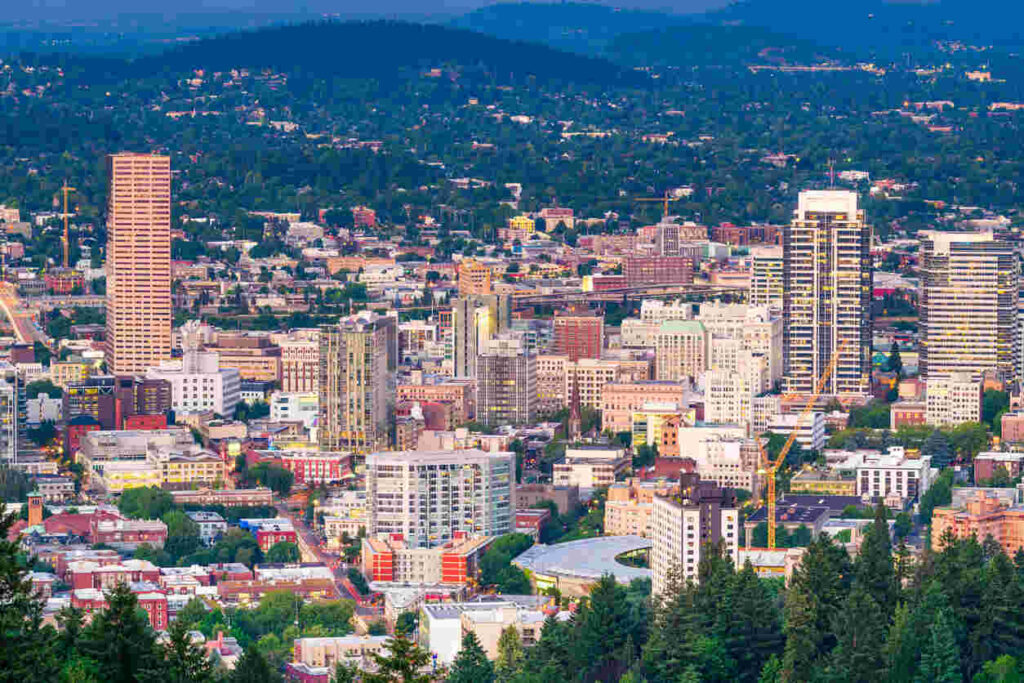 Portland, Oregon, USA downtown